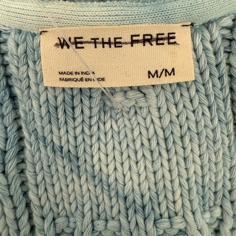 We The Free Blue Rain Cable Knit Zip Up Sweater Vest
Women's - Picture 8 of 10